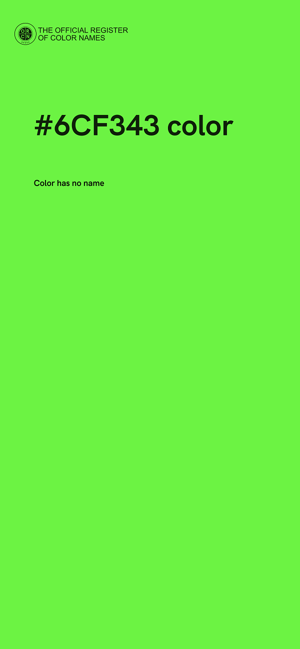 #6CF343 color image