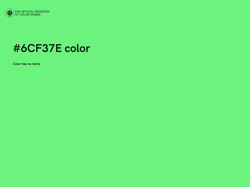 #6CF37E color image