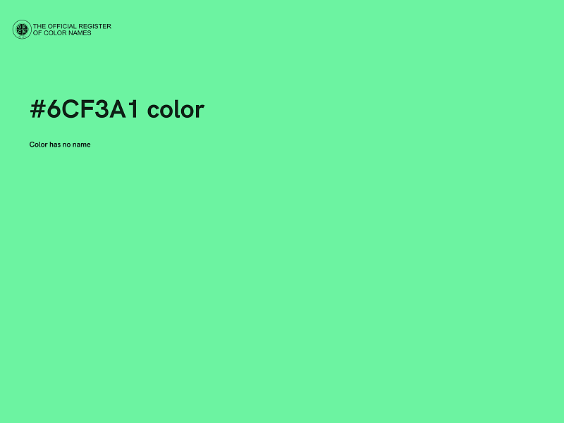 #6CF3A1 color image