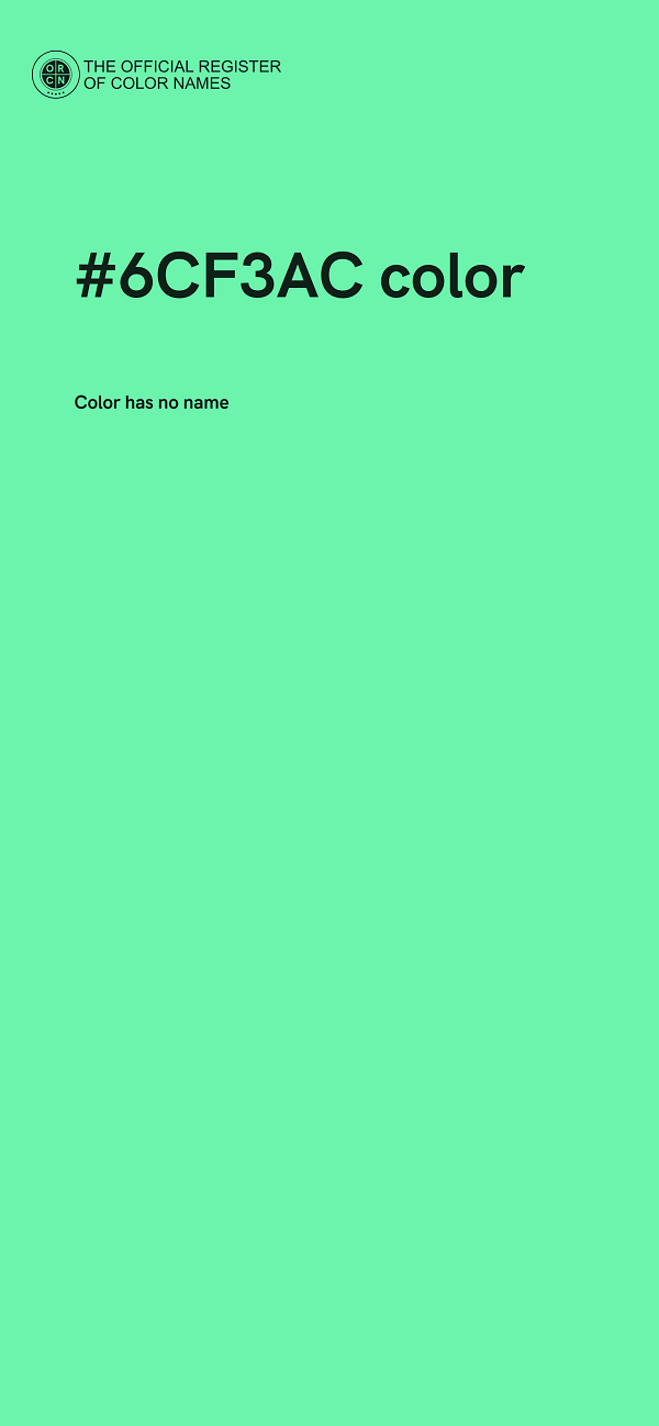 #6CF3AC color image
