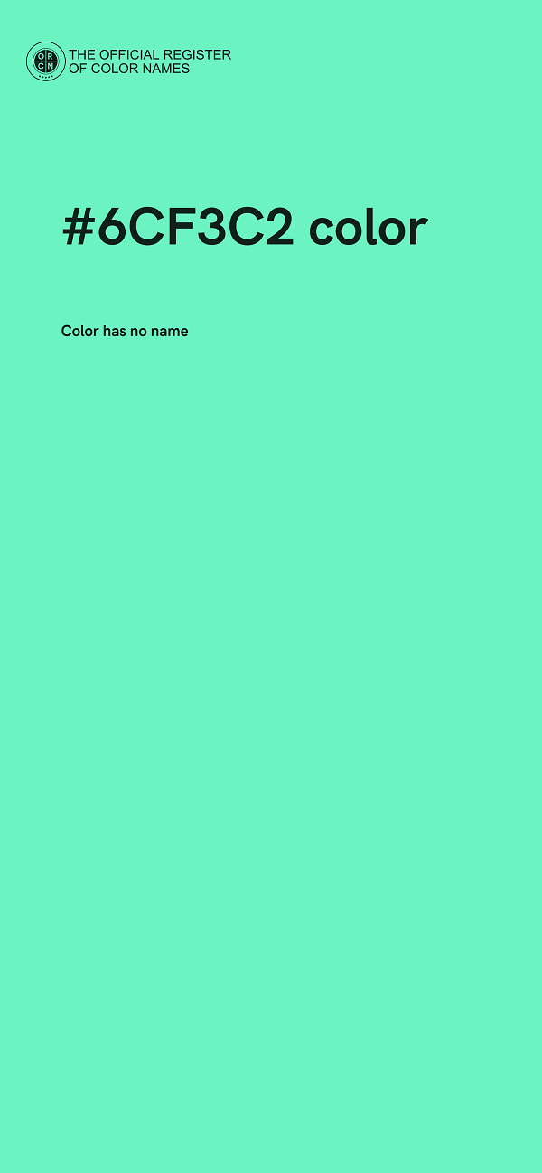 #6CF3C2 color image