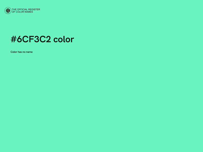 #6CF3C2 color image