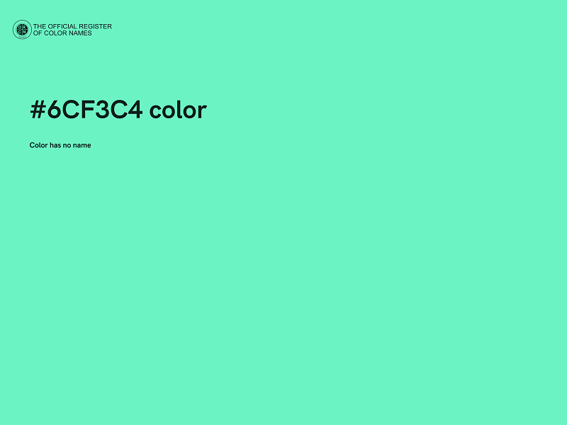 #6CF3C4 color image