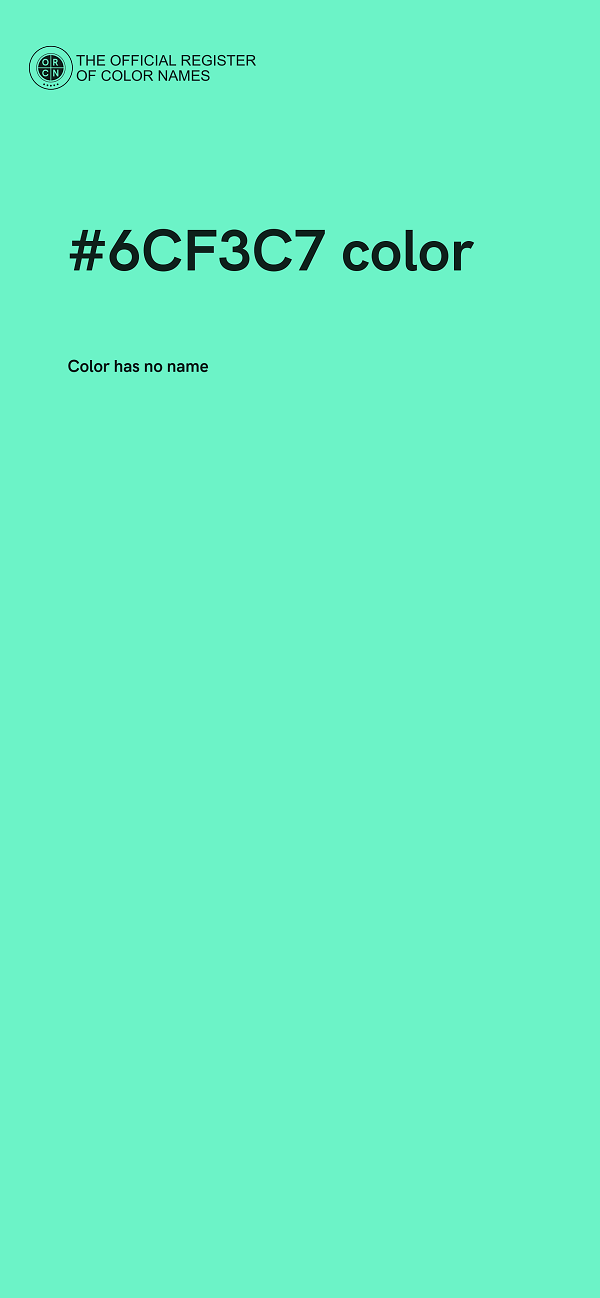 #6CF3C7 color image