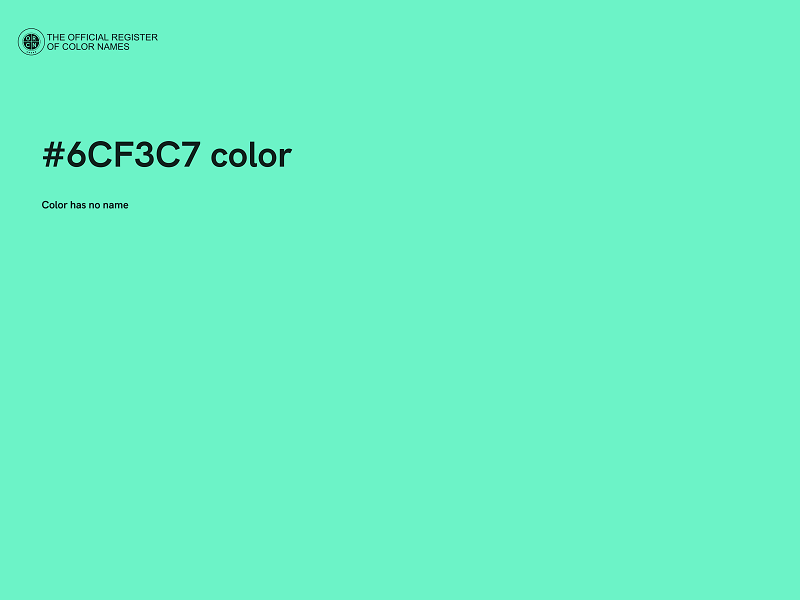 #6CF3C7 color image