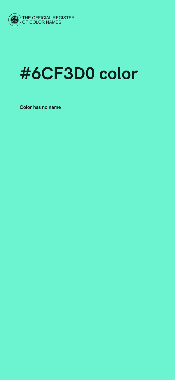 #6CF3D0 color image