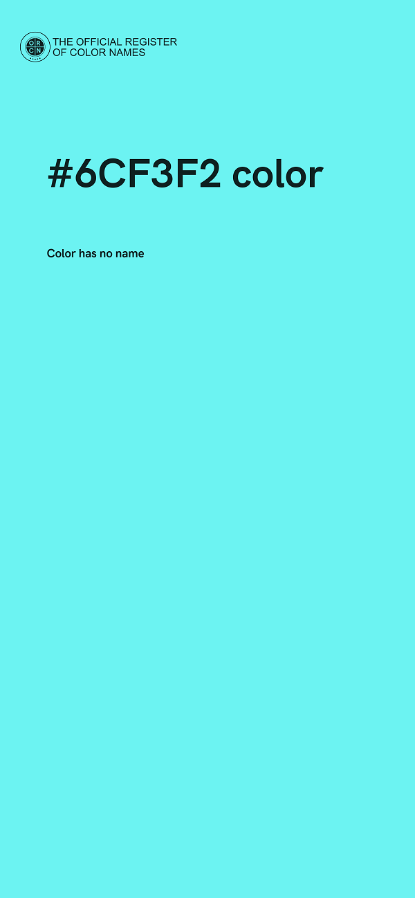 #6CF3F2 color image