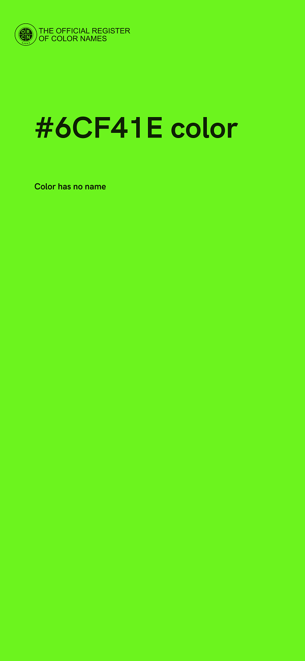 #6CF41E color image