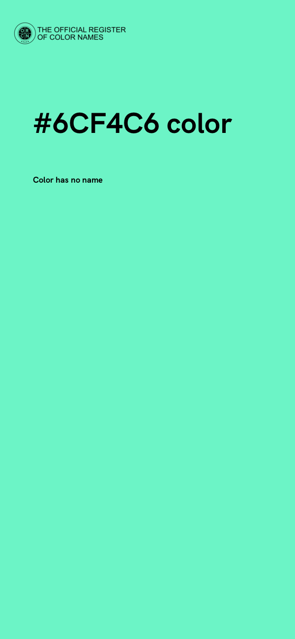 #6CF4C6 color image