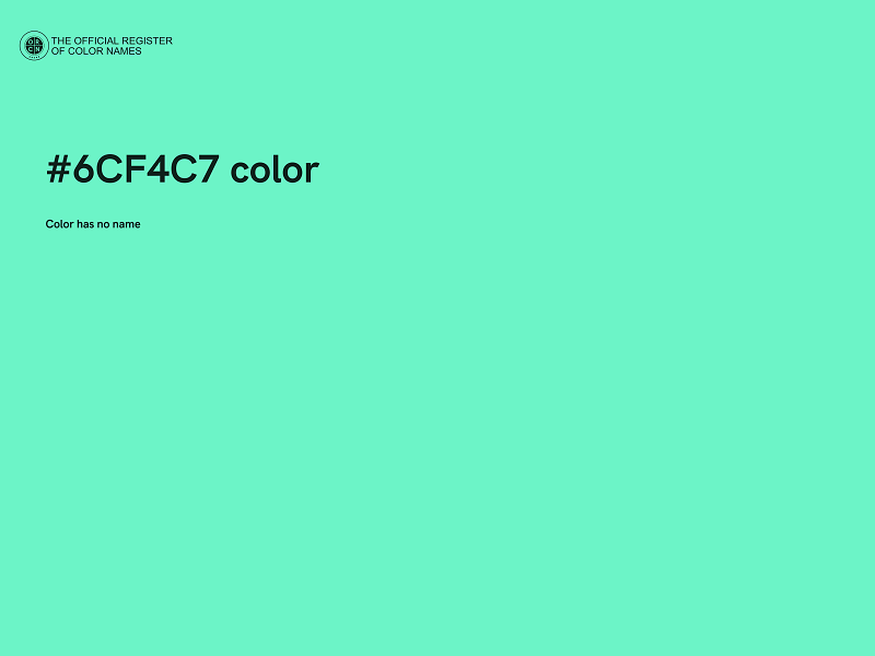 #6CF4C7 color image