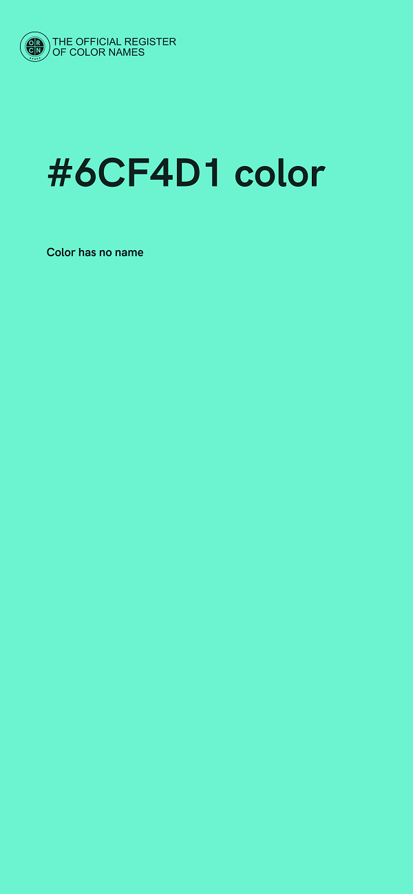 #6CF4D1 color image