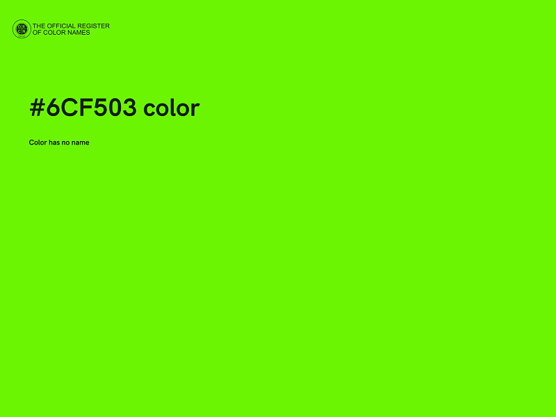 #6CF503 color image