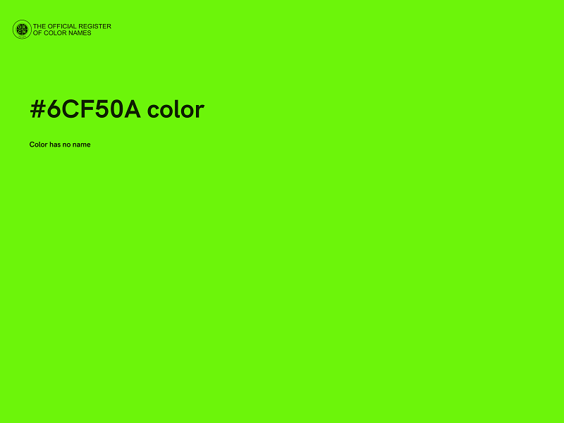 #6CF50A color image