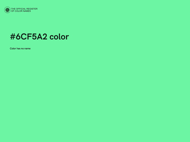 #6CF5A2 color image