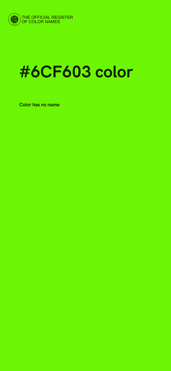 #6CF603 color image