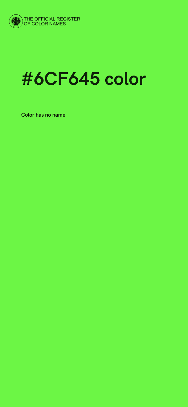 #6CF645 color image