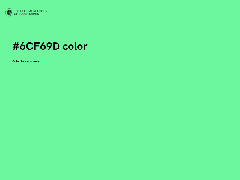 #6CF69D color image