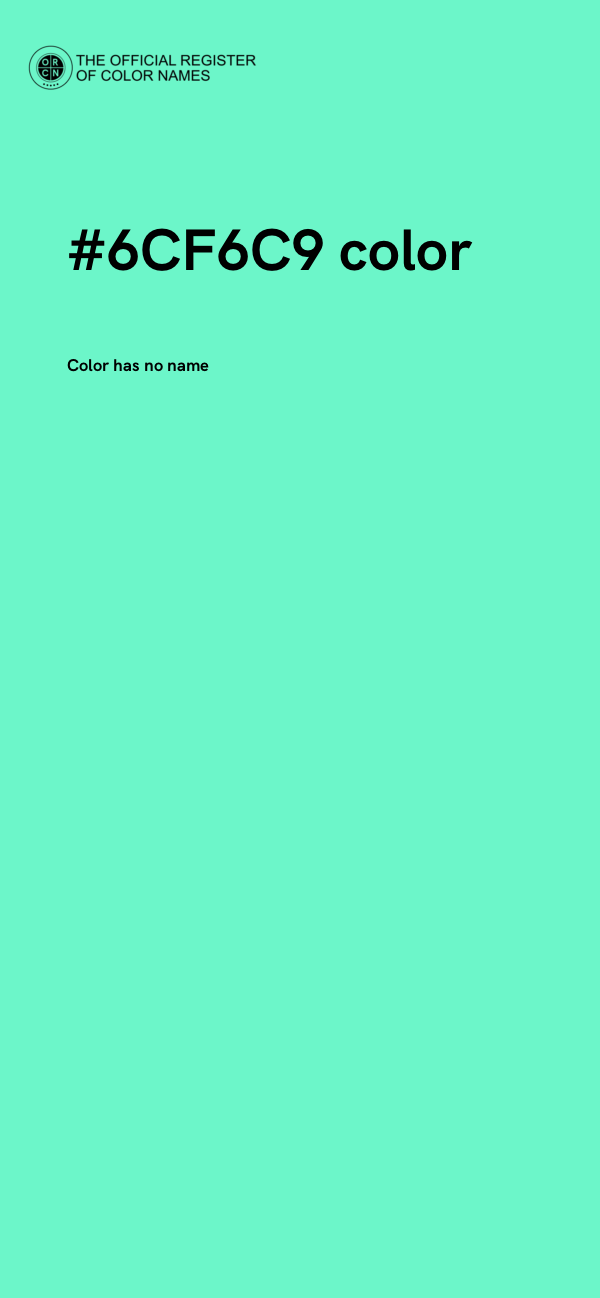 #6CF6C9 color image