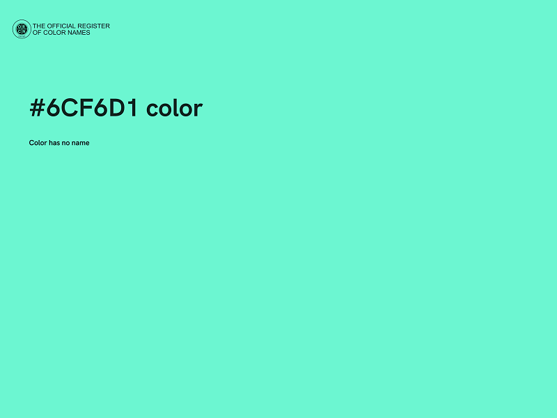 #6CF6D1 color image