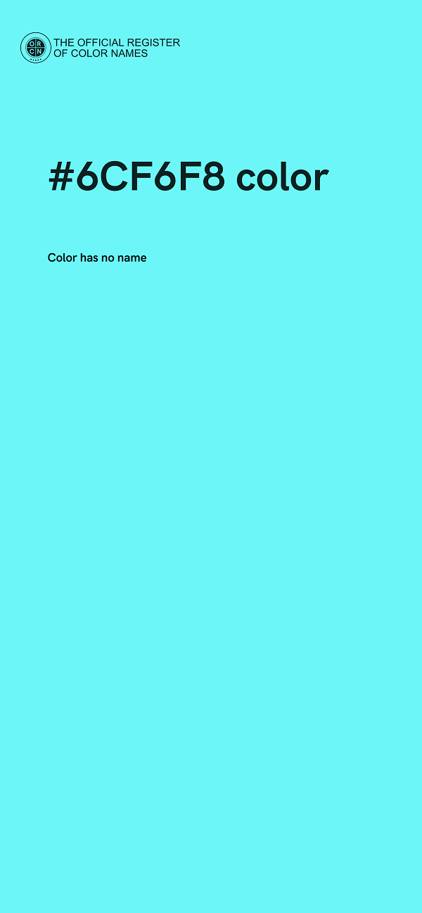 #6CF6F8 color image