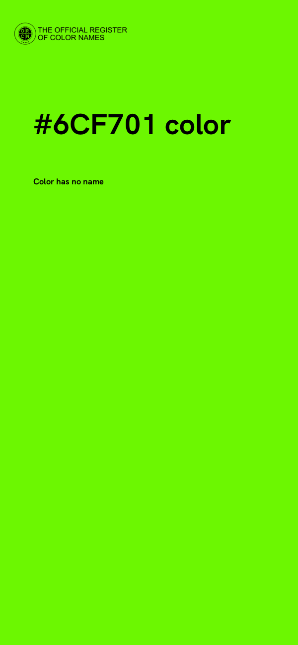 #6CF701 color image