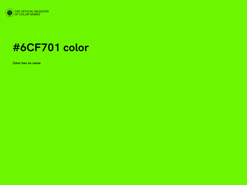 #6CF701 color image
