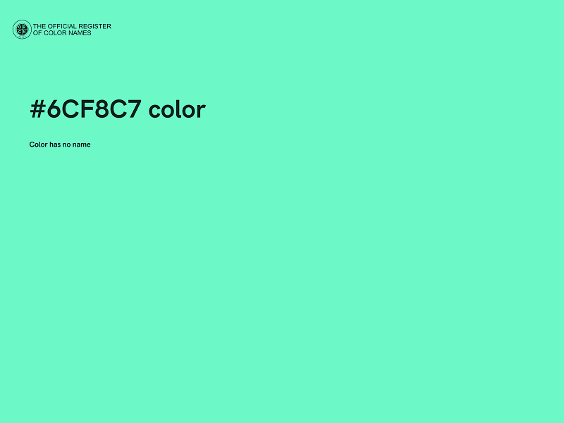 #6CF8C7 color image