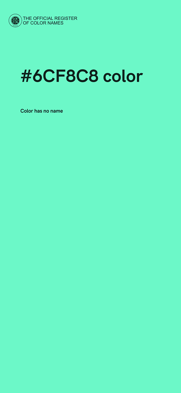 #6CF8C8 color image