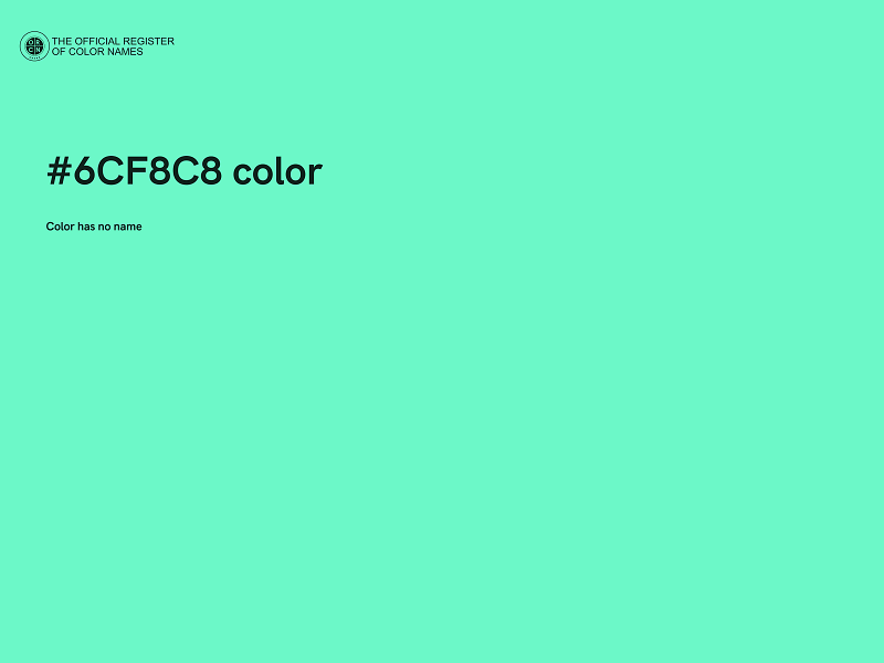 #6CF8C8 color image