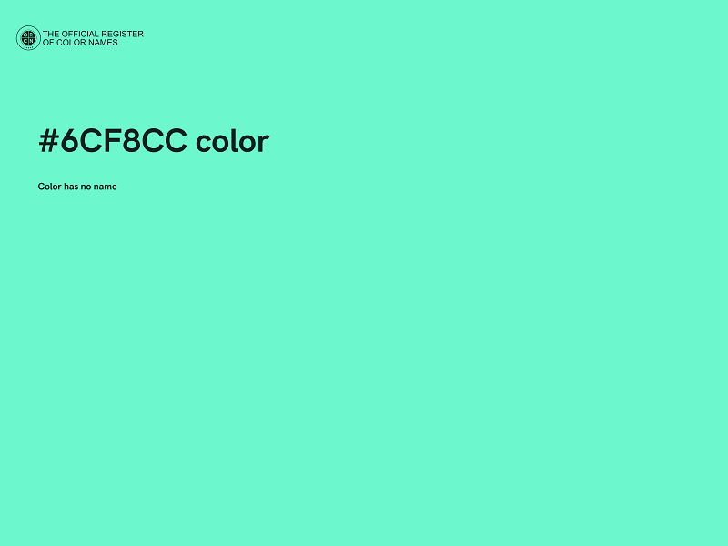 #6CF8CC color image