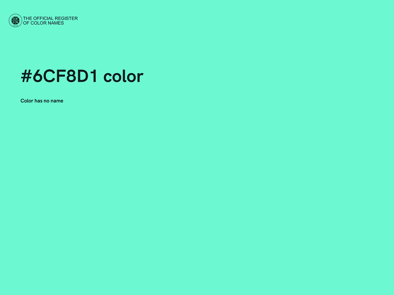 #6CF8D1 color image