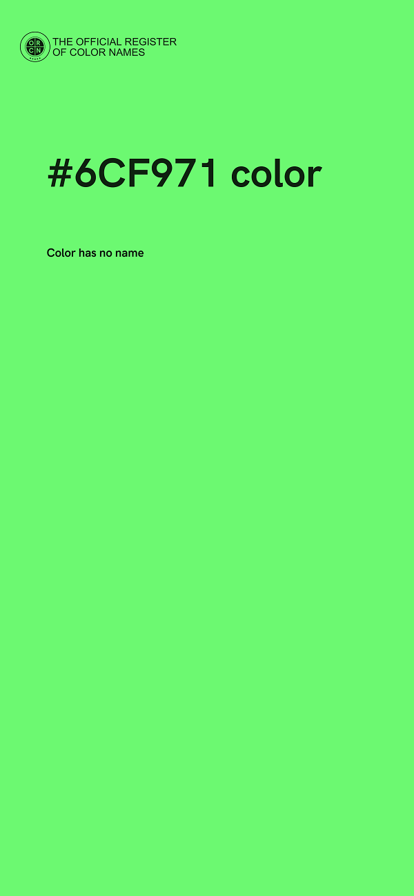 #6CF971 color image