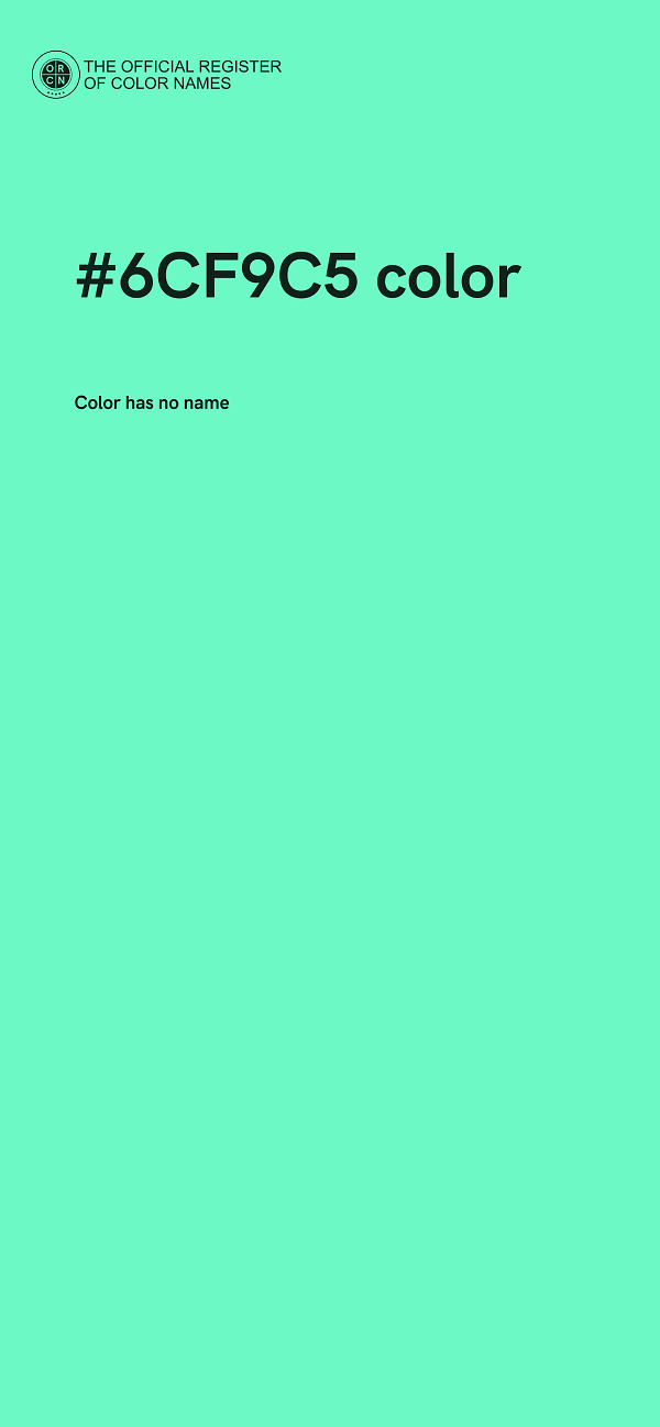 #6CF9C5 color image
