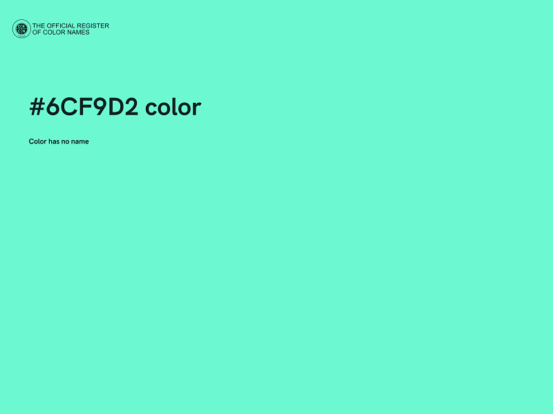 #6CF9D2 color image