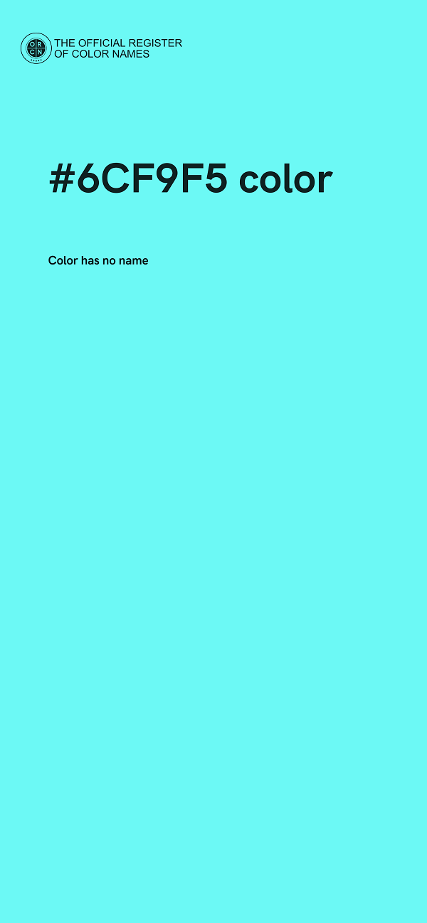 #6CF9F5 color image