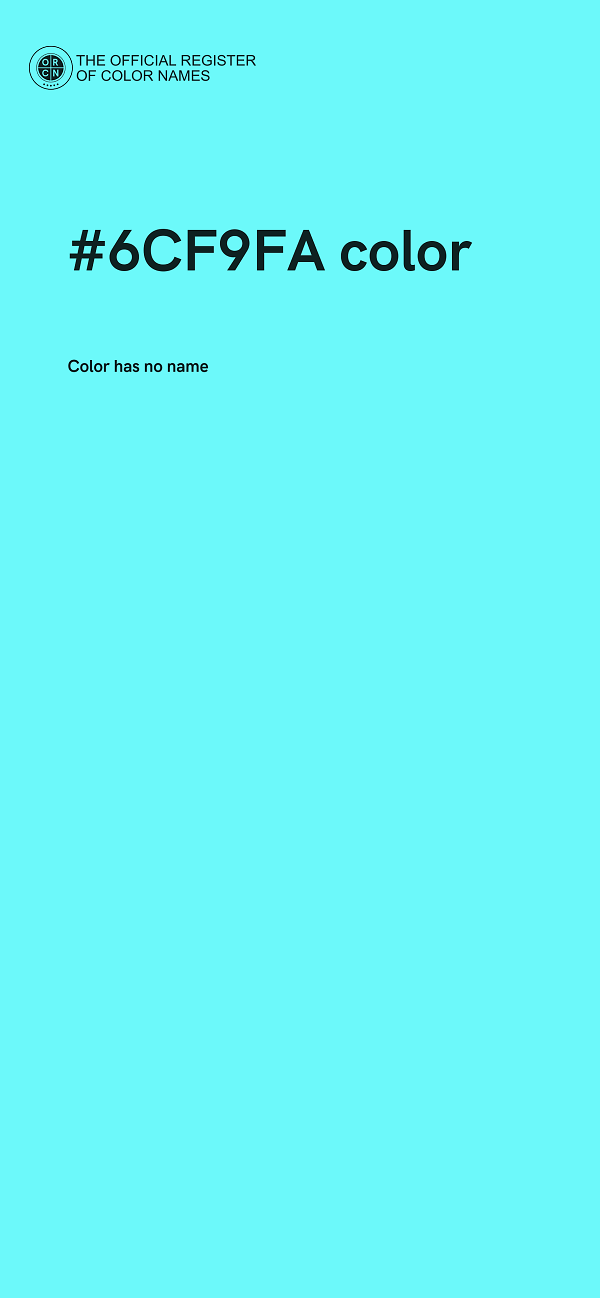 #6CF9FA color image