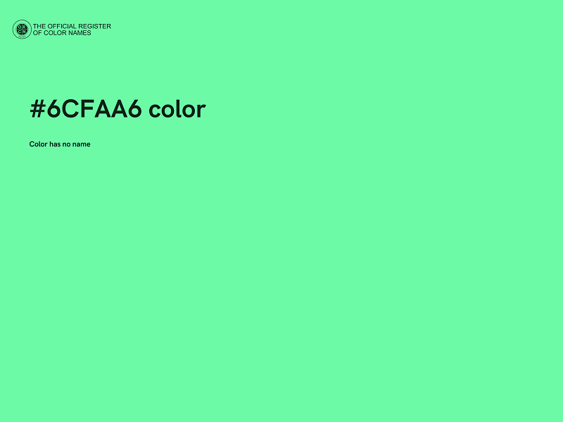 #6CFAA6 color image