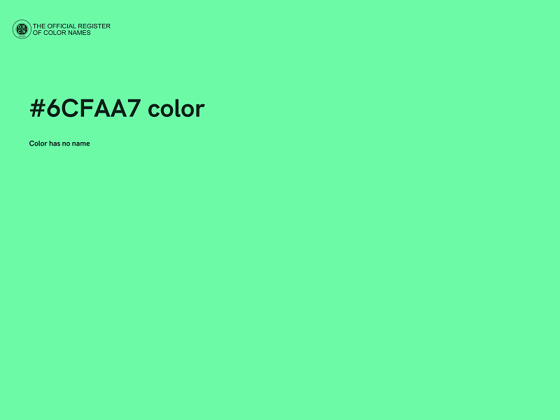 #6CFAA7 color image