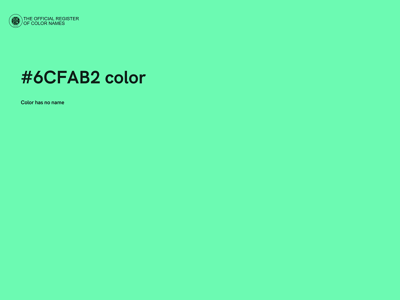 #6CFAB2 color image
