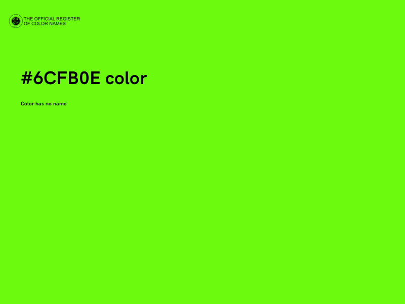 #6CFB0E color image