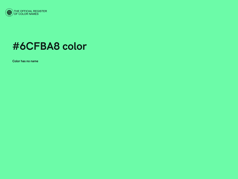 #6CFBA8 color image