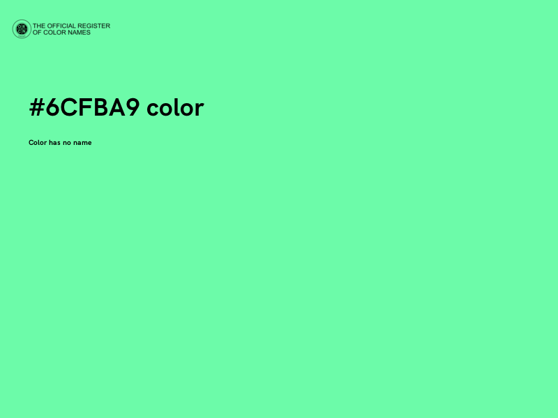 #6CFBA9 color image