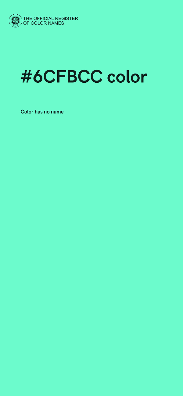 #6CFBCC color image
