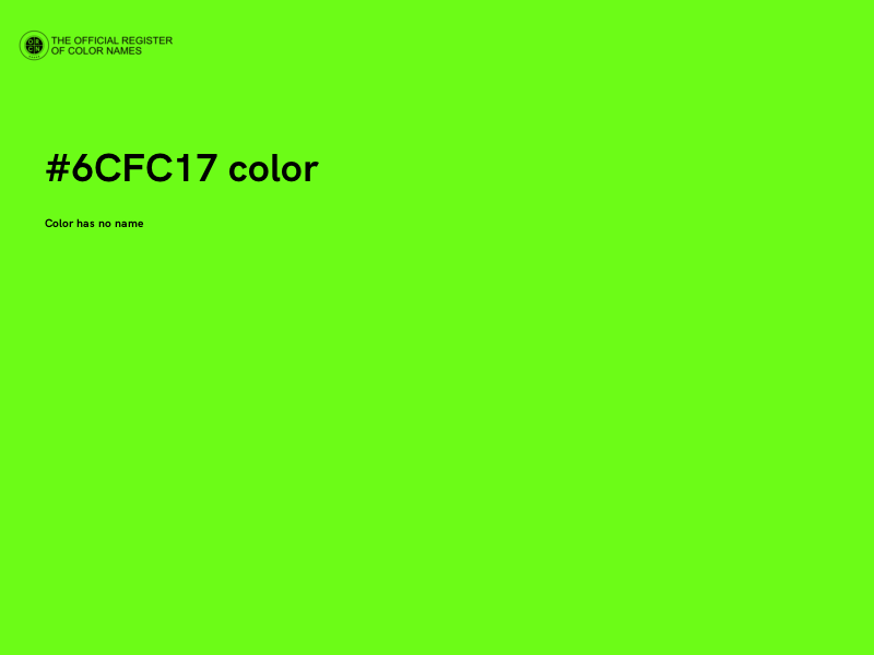 #6CFC17 color image
