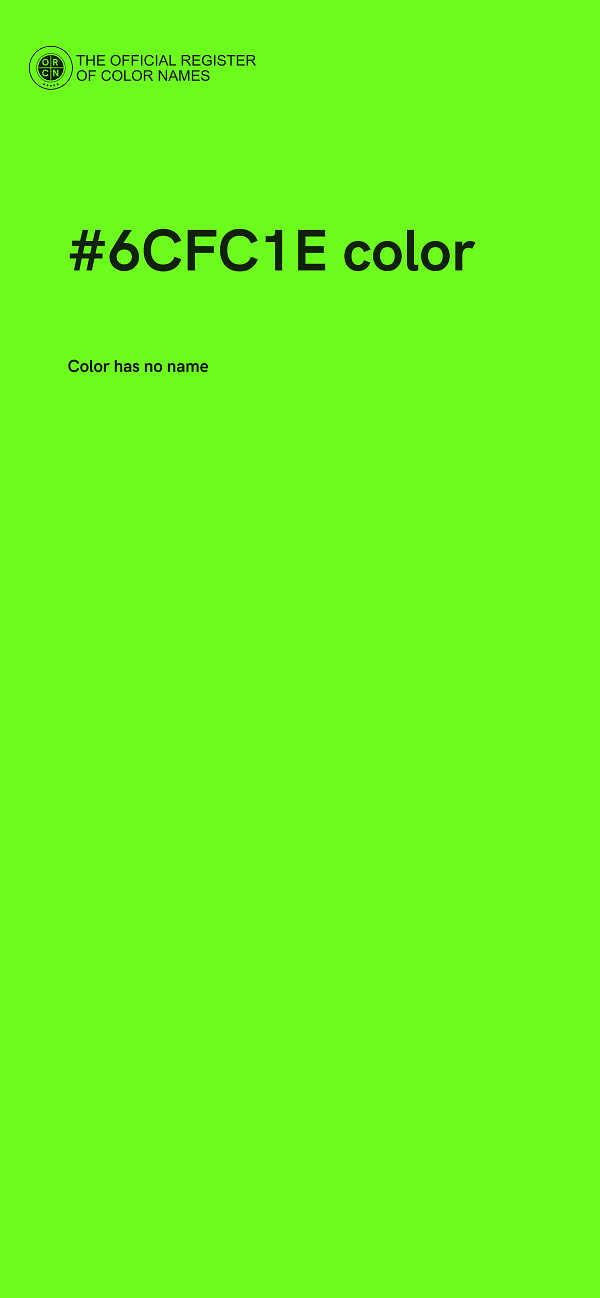 #6CFC1E color image
