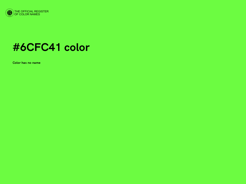 #6CFC41 color image