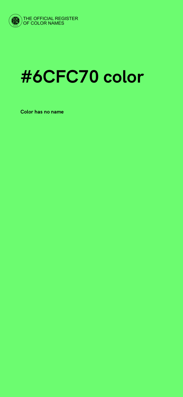 #6CFC70 color image