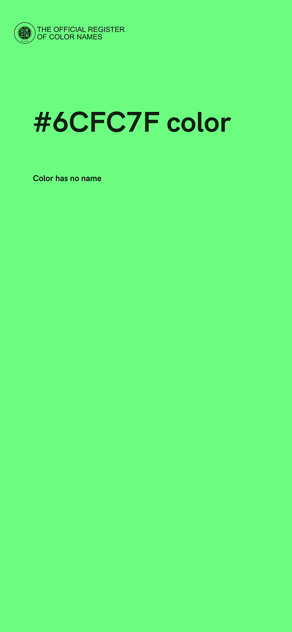 #6CFC7F color image