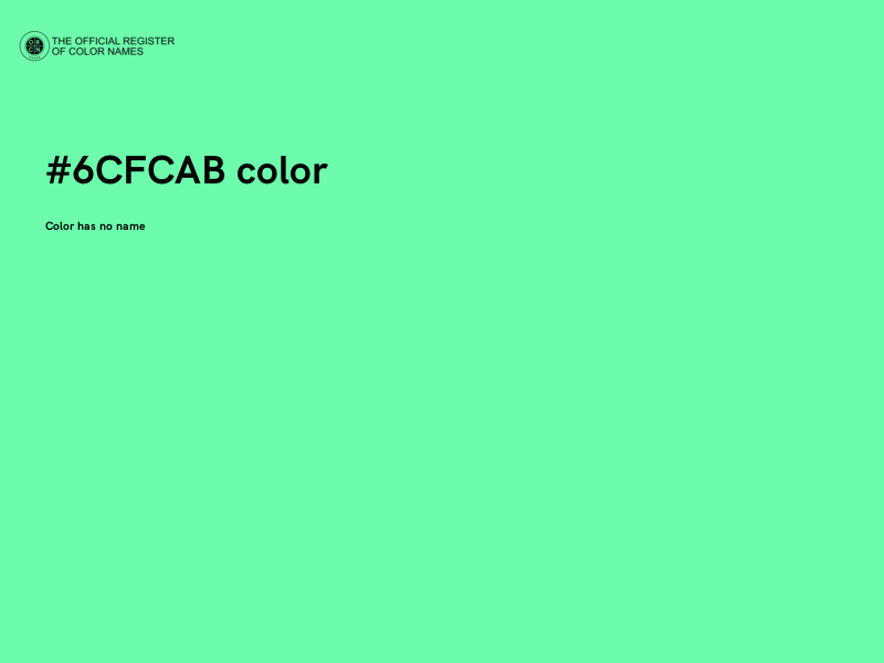 #6CFCAB color image