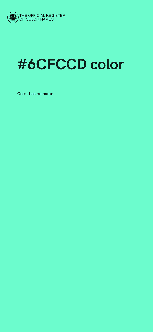 #6CFCCD color image